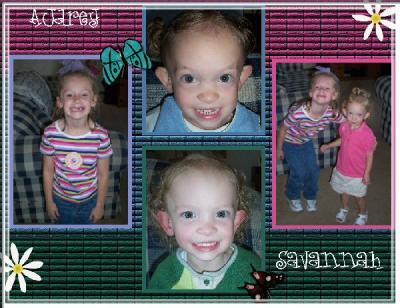 Recent Pictures of Audrey and Savannah